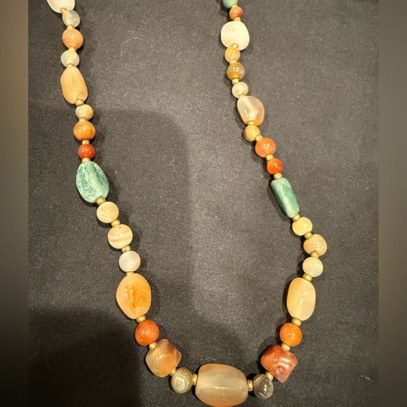 Himalayan Old Beads From Ancient Indo-Tibetan Antique Agate Beads Necklace Mala - Picture 6 of 12